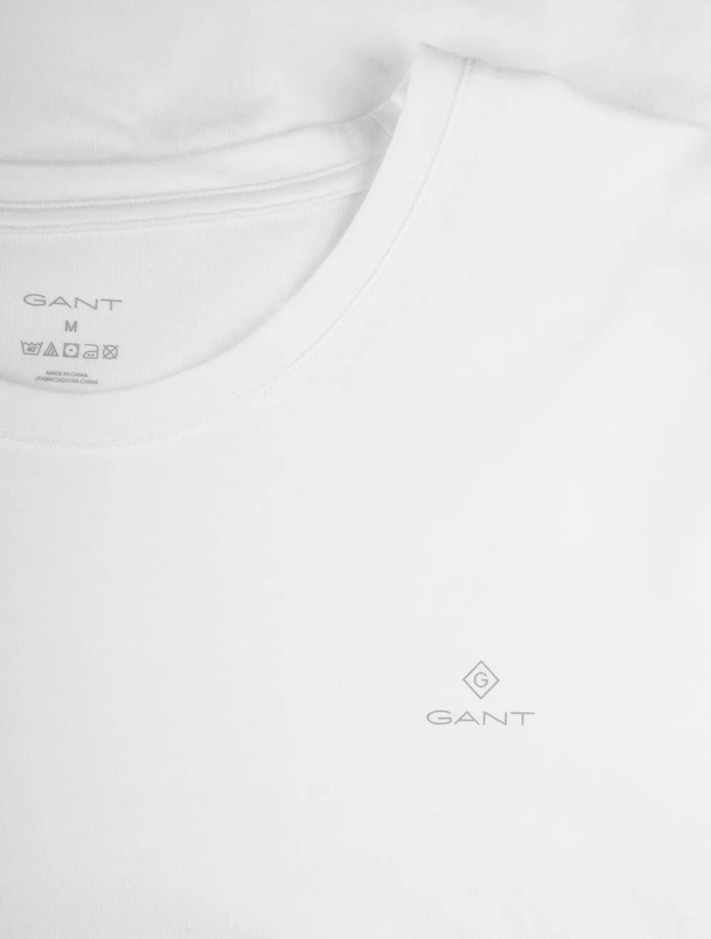 Lot de 2 T-shirts à col rond blancs