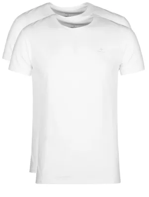 Lot de 2 T-shirts à col rond blancs