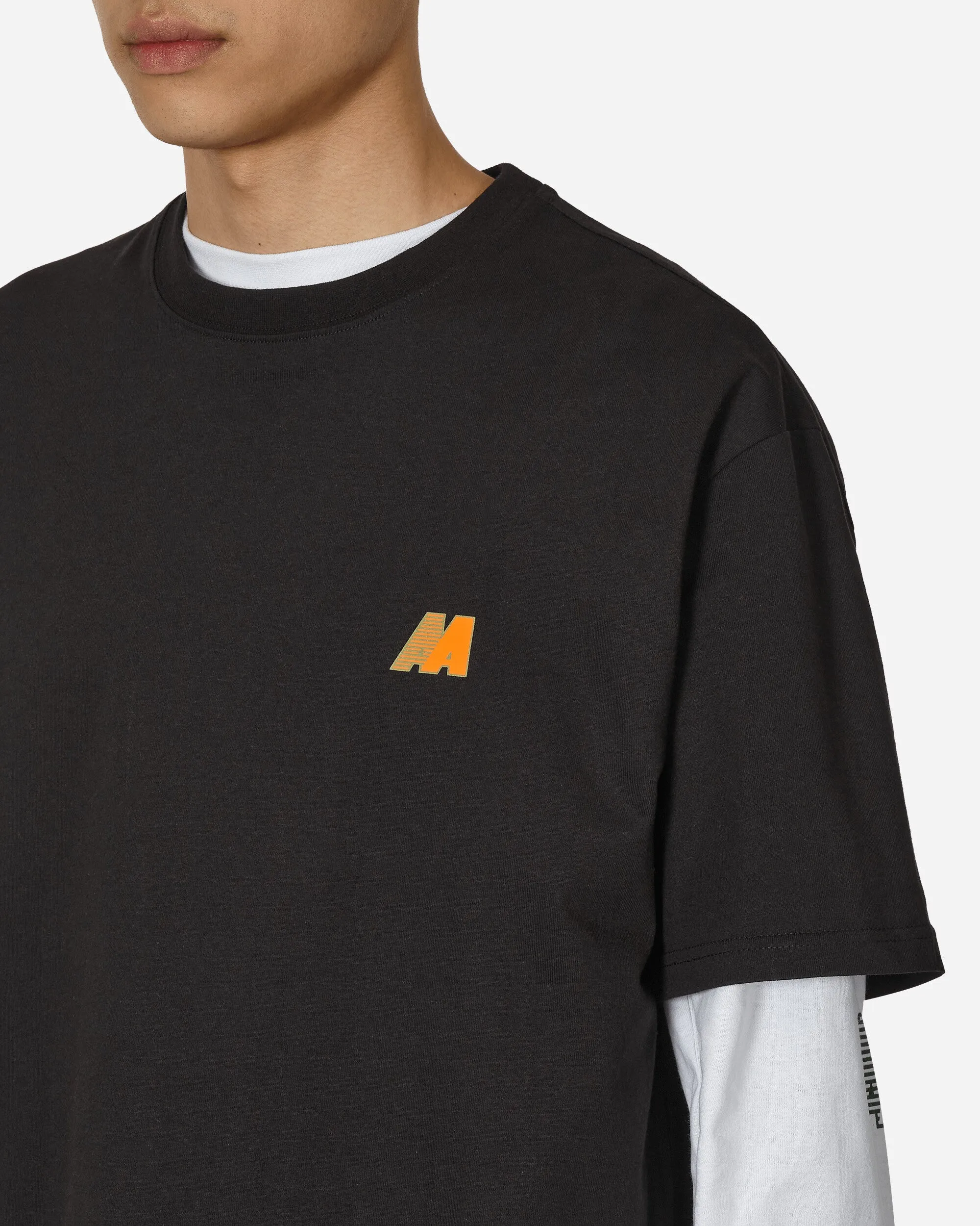 T-shirt avec logo AA Noir / Orange