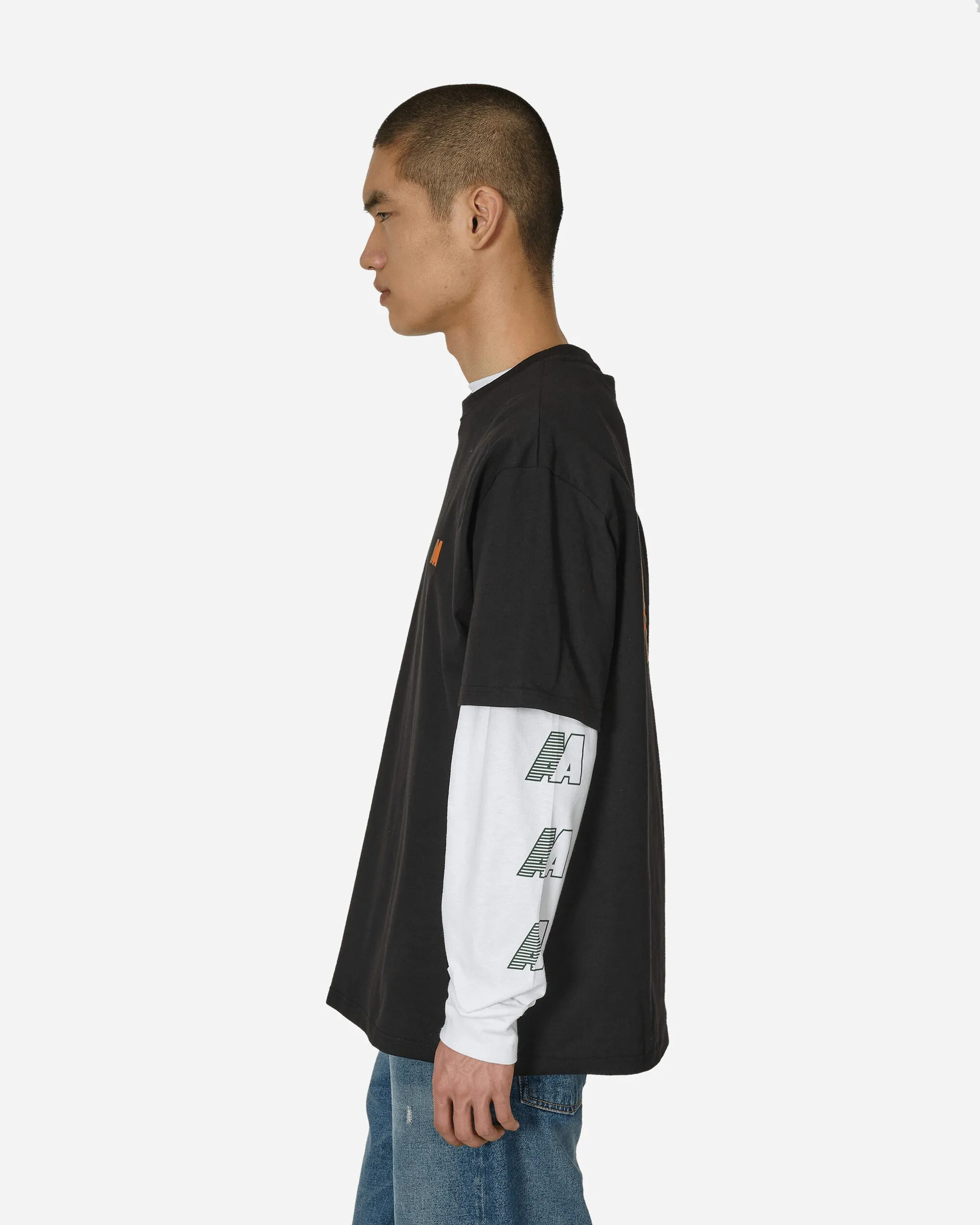 T-shirt avec logo AA Noir / Orange