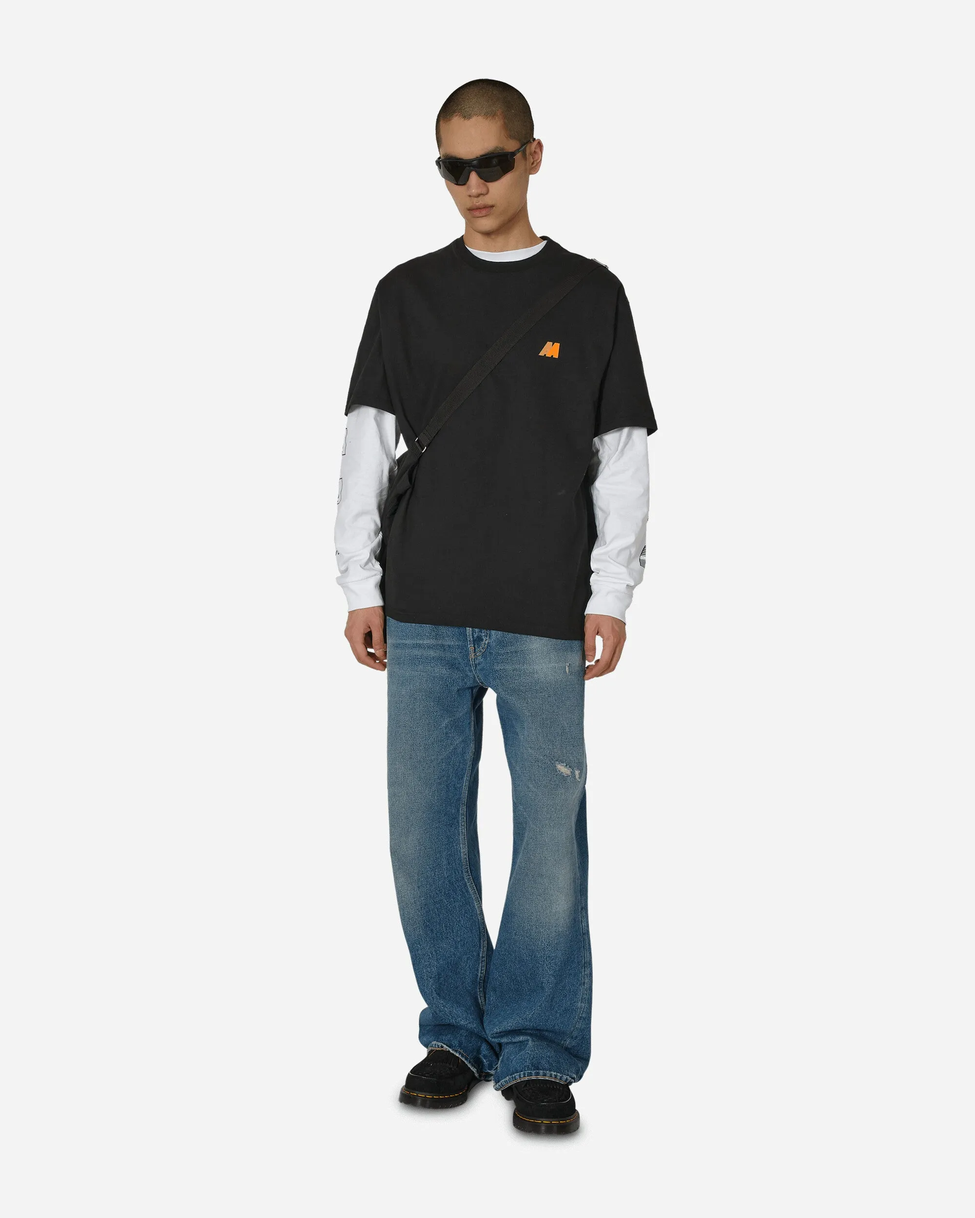 T-shirt avec logo AA Noir / Orange
