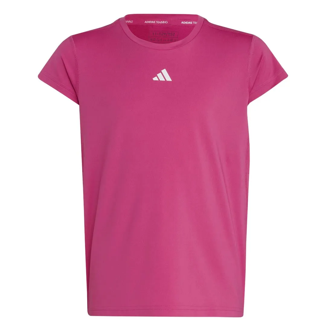 adidas - T-shirt Aeroready à 3 bandes pour filles (Junior) (IC0353)