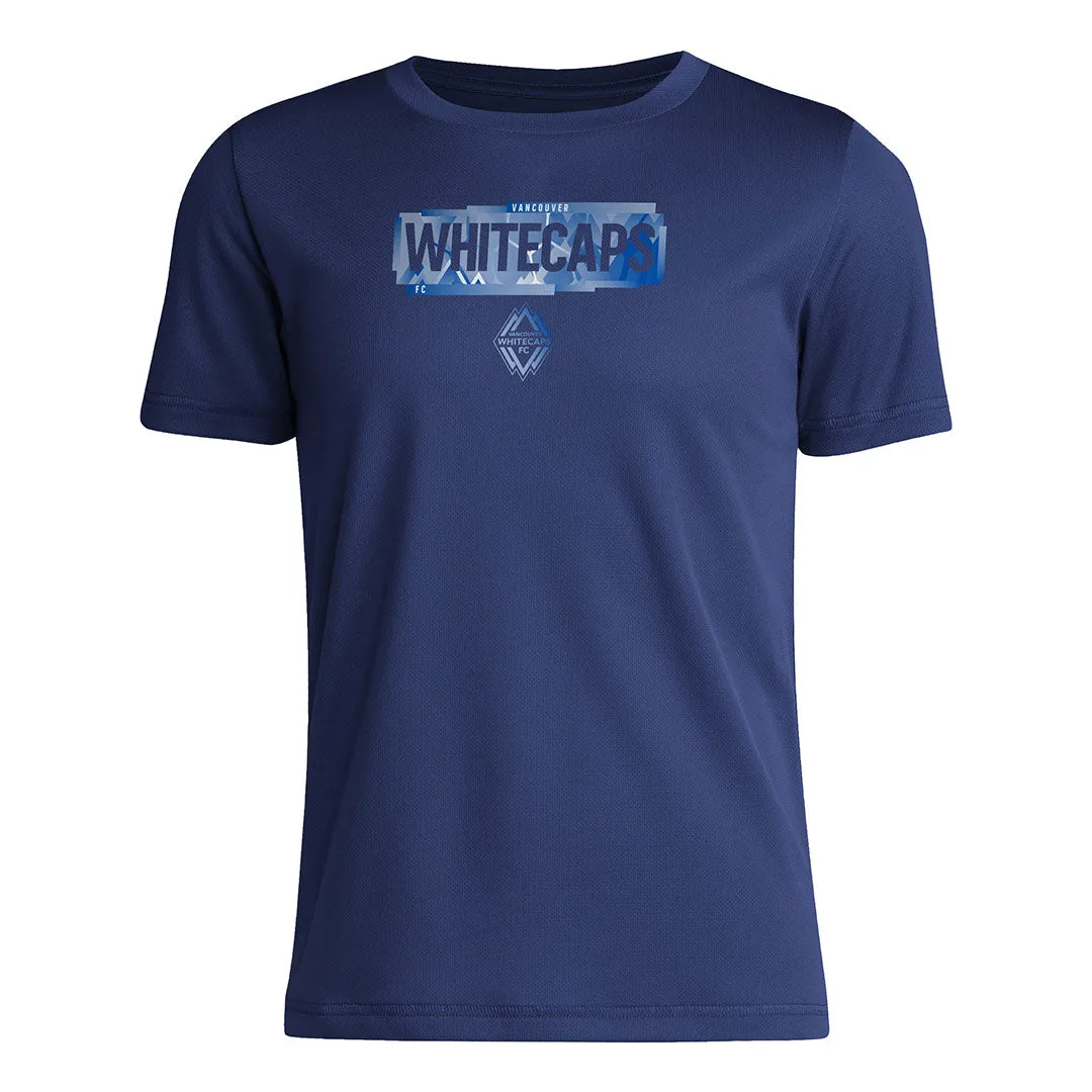 adidas - T-shirt à manches courtes avant-match pour enfants (Junior) Vancouver Whitecaps FC (IR8495)