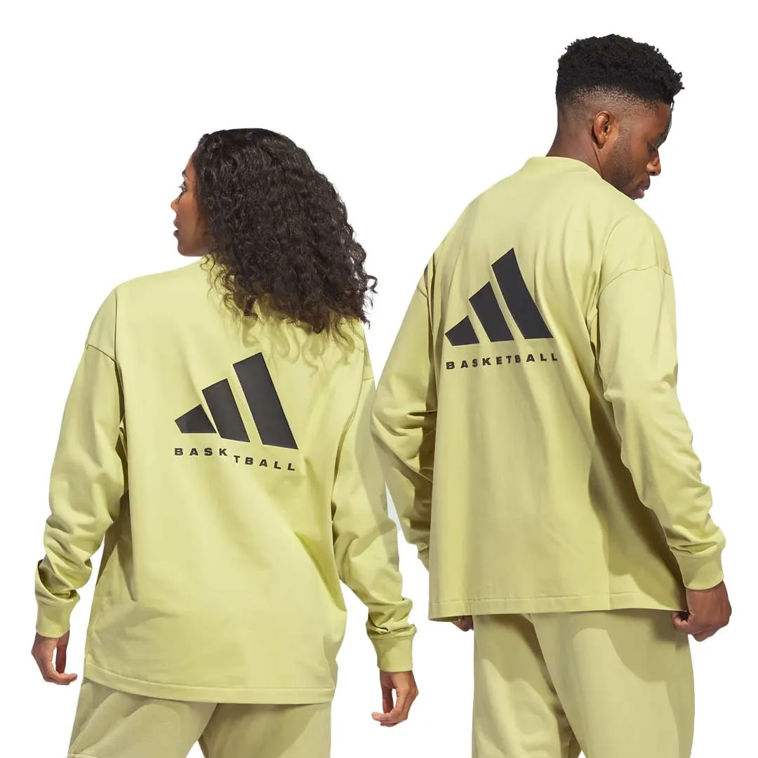 adidas - T-shirt manches longues unisexe pour le basketball (IN9562)