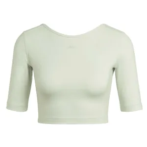 adidas - T-shirt studio à dos ouvert Aeroready pour femme (HM7977)