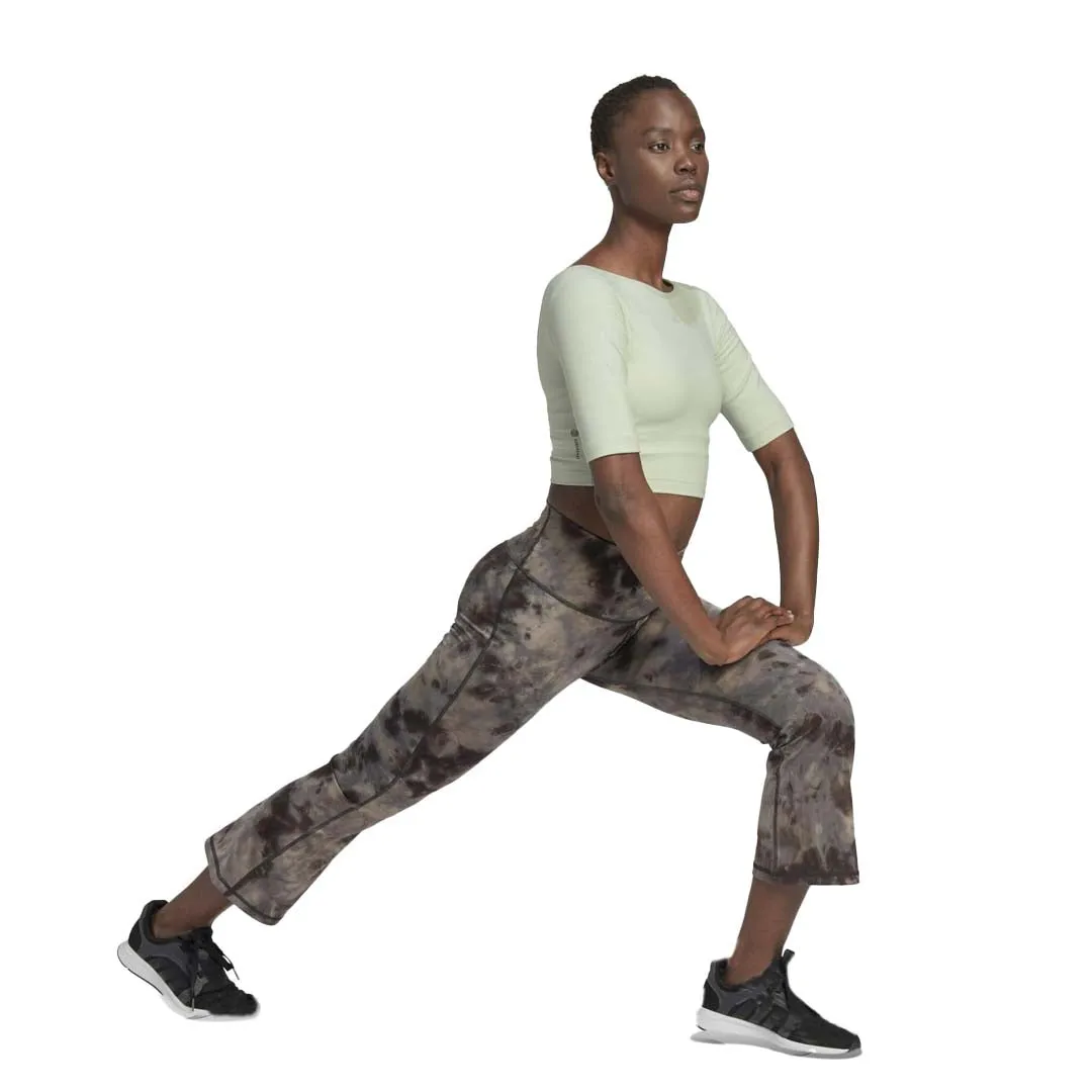 adidas - T-shirt studio à dos ouvert Aeroready pour femme (HM7977)