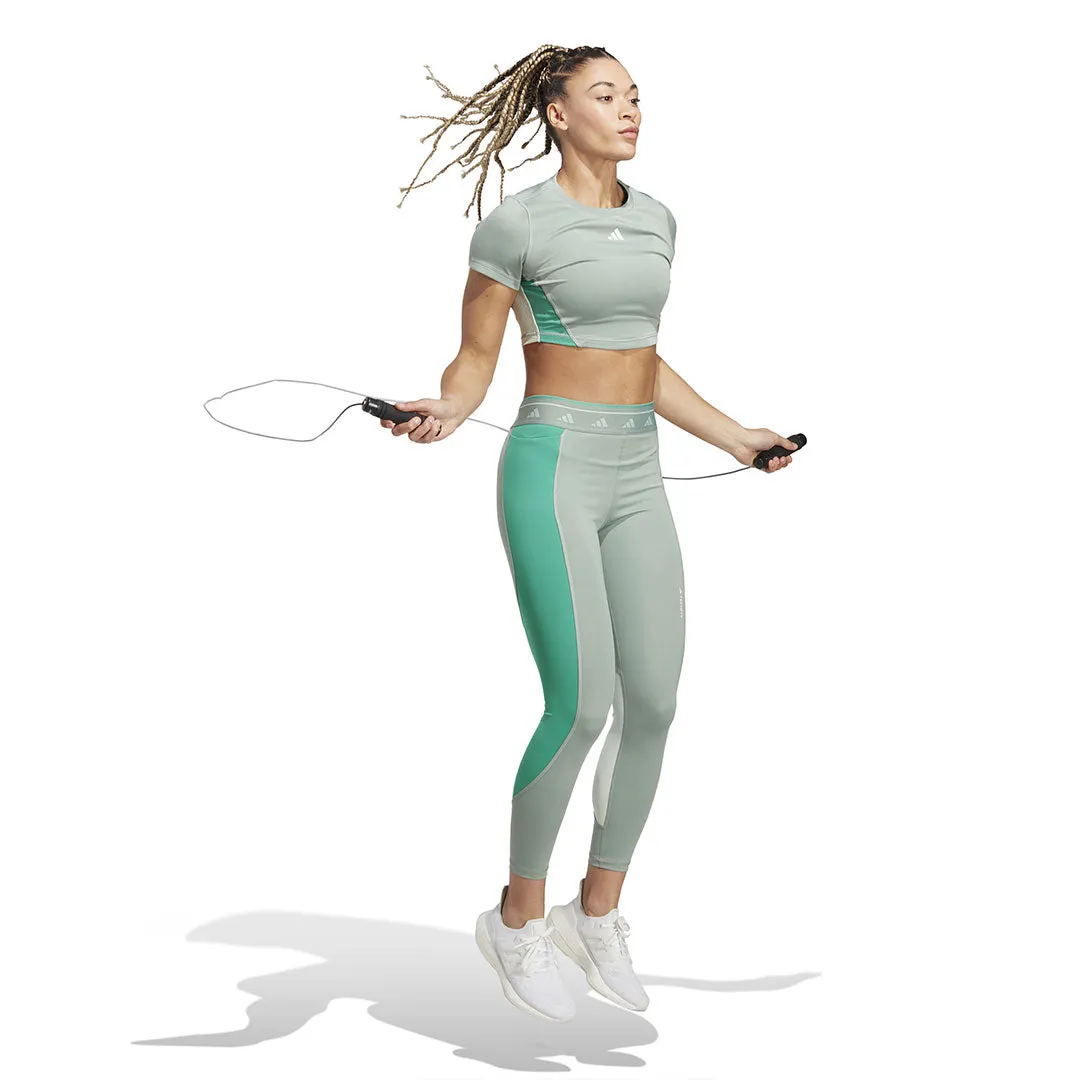 adidas - T-shirt d'entraînement à motifs colorés pour femme (IN5062)