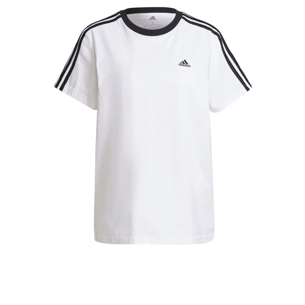 ADIDAS T-SHIRT ESSENTIEL FEMME 3 BANDES BLANC