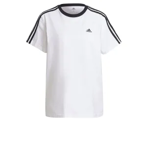 ADIDAS T-SHIRT ESSENTIEL FEMME 3 BANDES BLANC