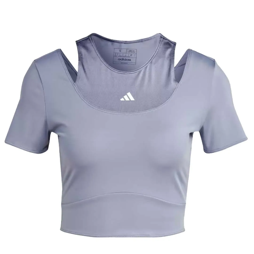 adidas - T-shirt d'entraînement court pour femme HIIT (IB8599)