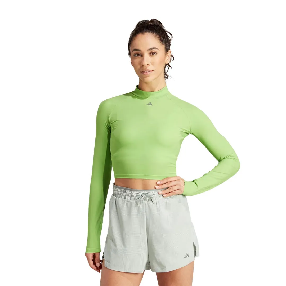 adidas - T-shirt crop à manches longues pour femmes HIIT Heat.Rdy (IM2656)