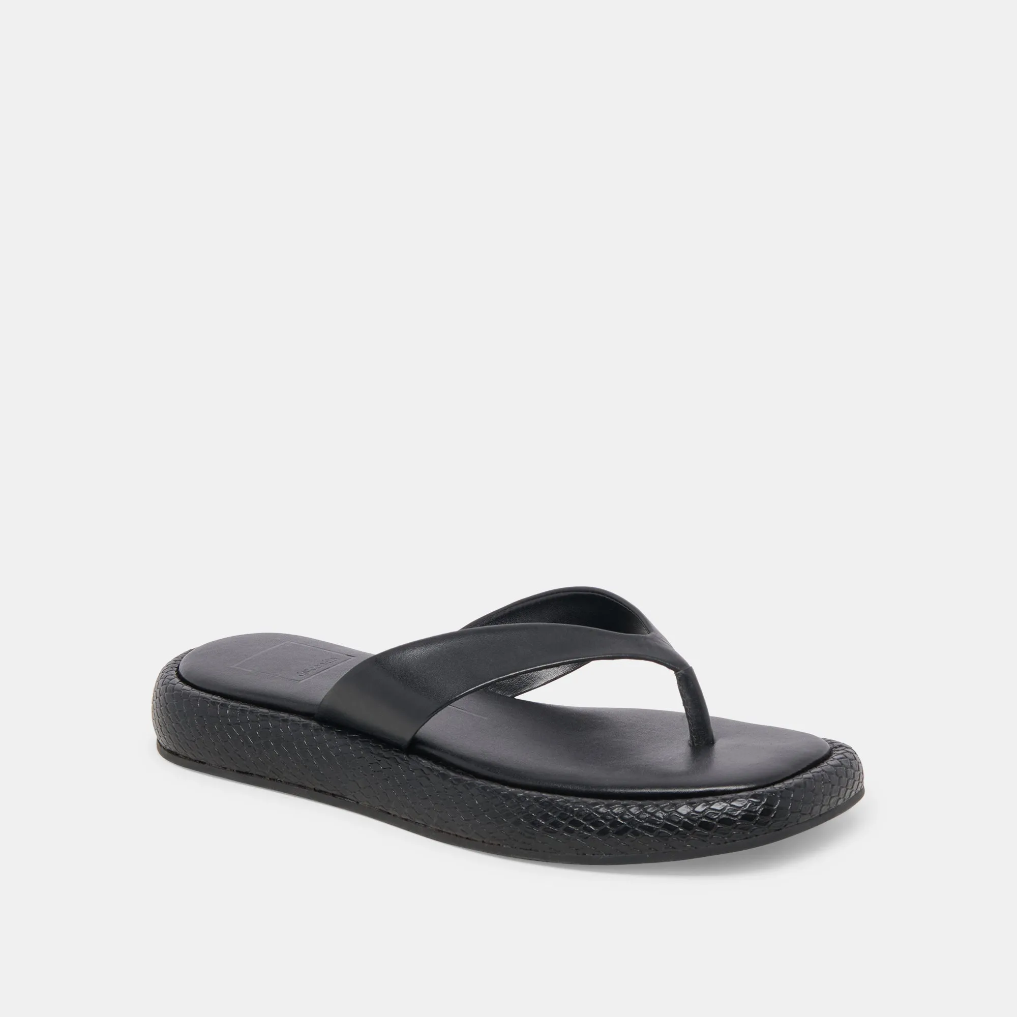 SANDALES ADIN EN CUIR NOIR