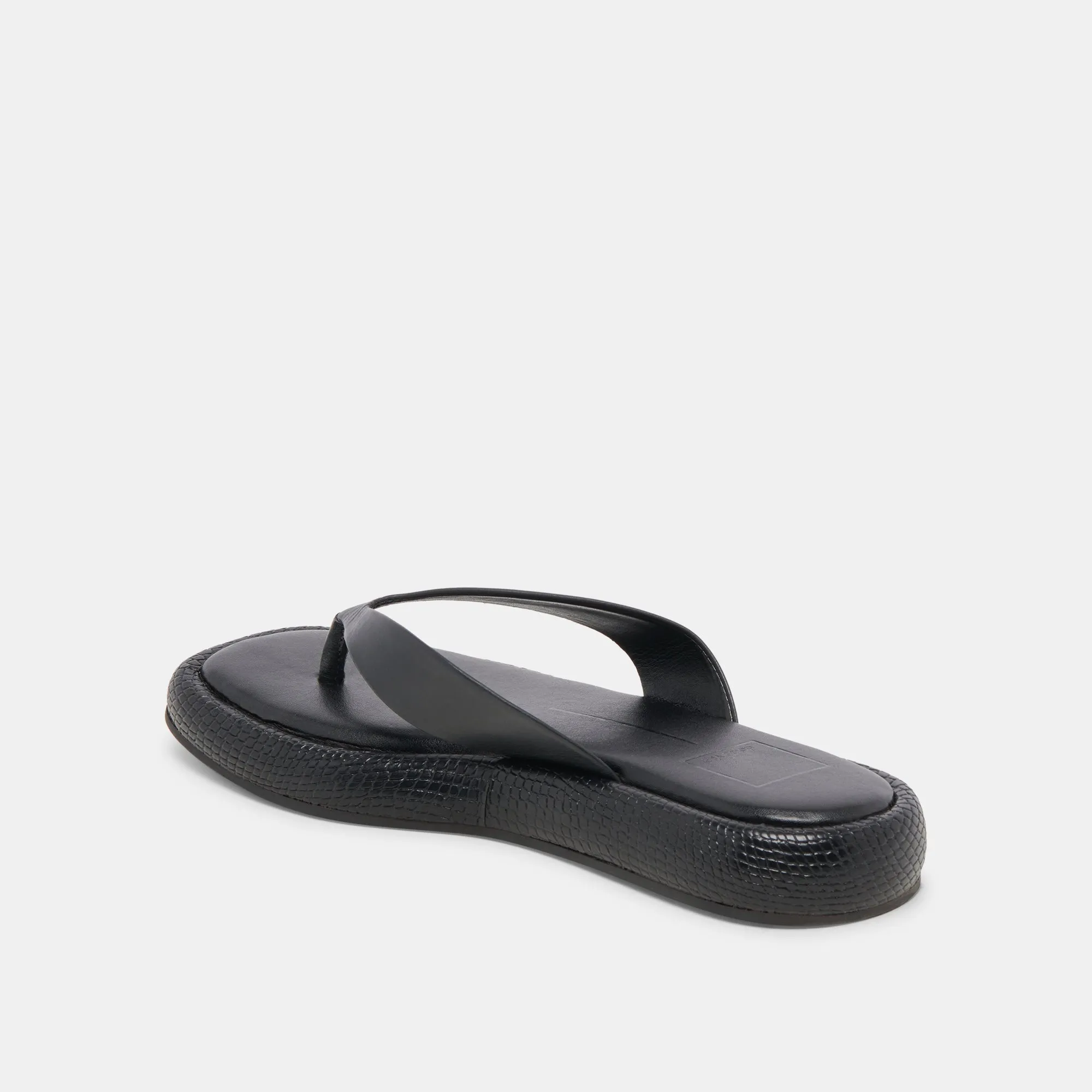 SANDALES ADIN EN CUIR NOIR