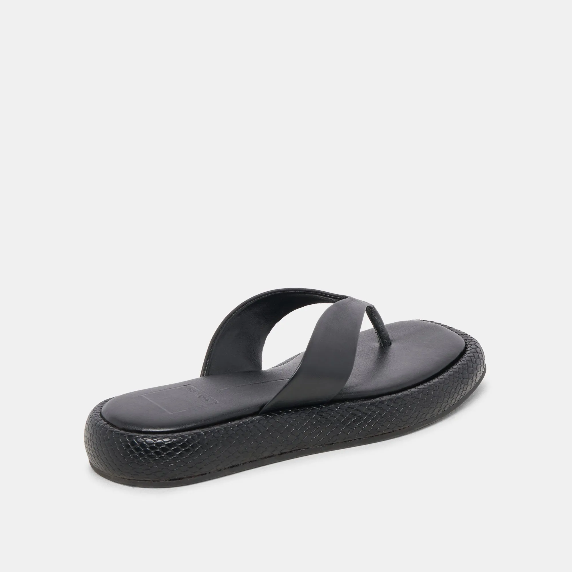 SANDALES ADIN EN CUIR NOIR