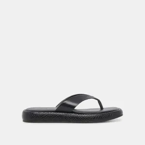 SANDALES ADIN EN CUIR NOIR