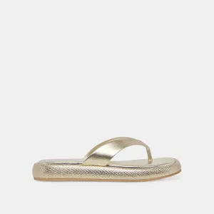 SANDALES ADIN PLATINE EN CUIR VINTAGE