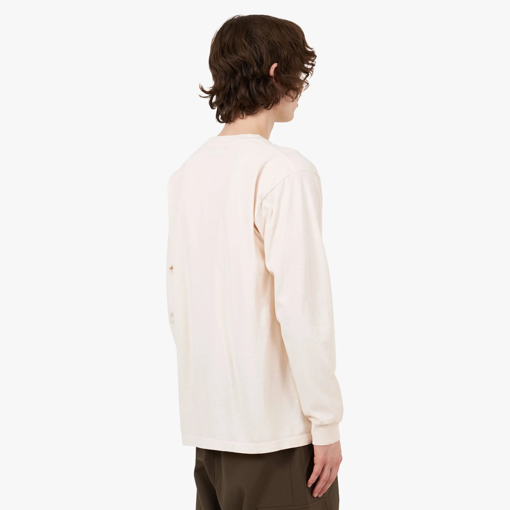Afield Out T-Shirt Manches Longues en Pierre Couleur Os