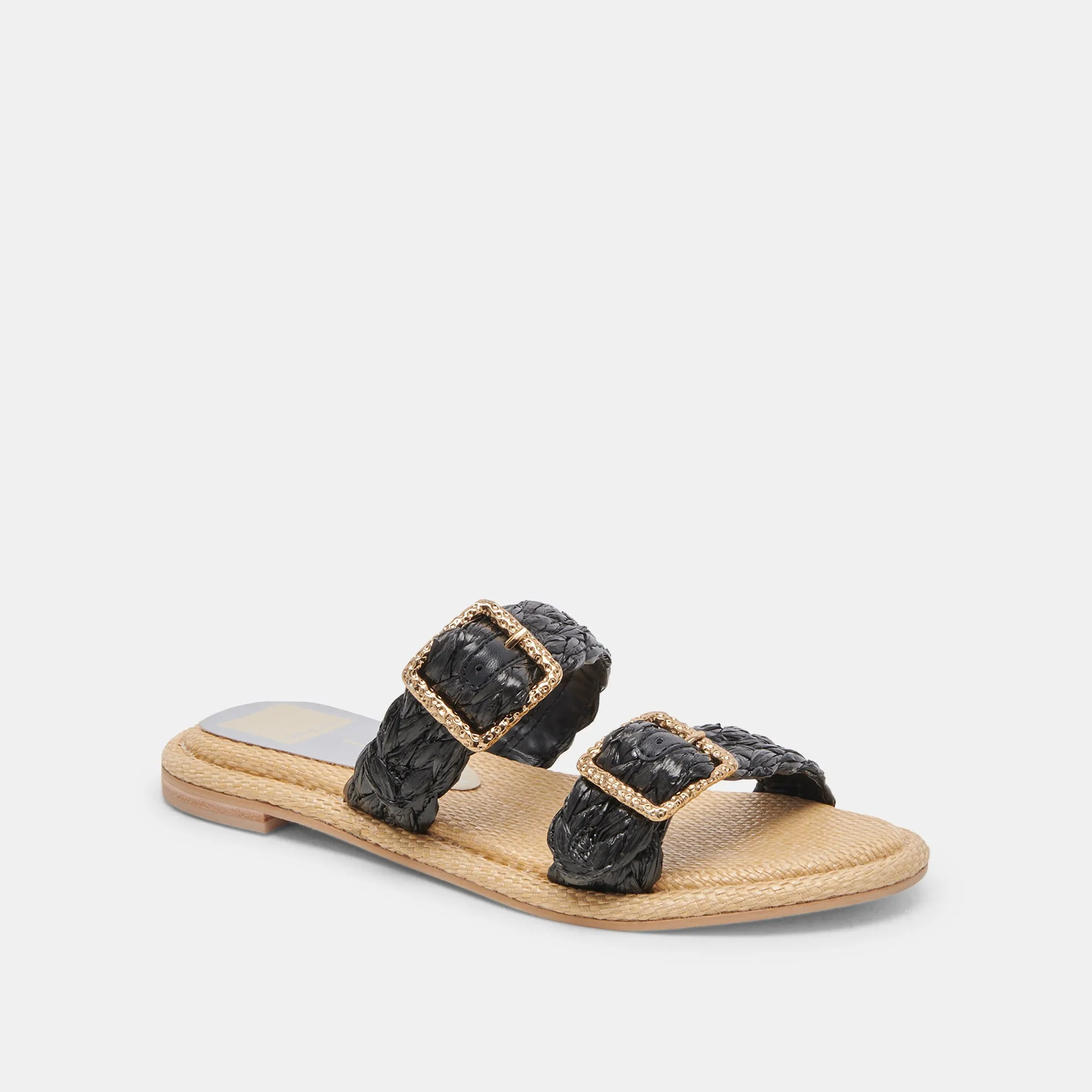 ALAINA SANDALES ONYX RAFFIA