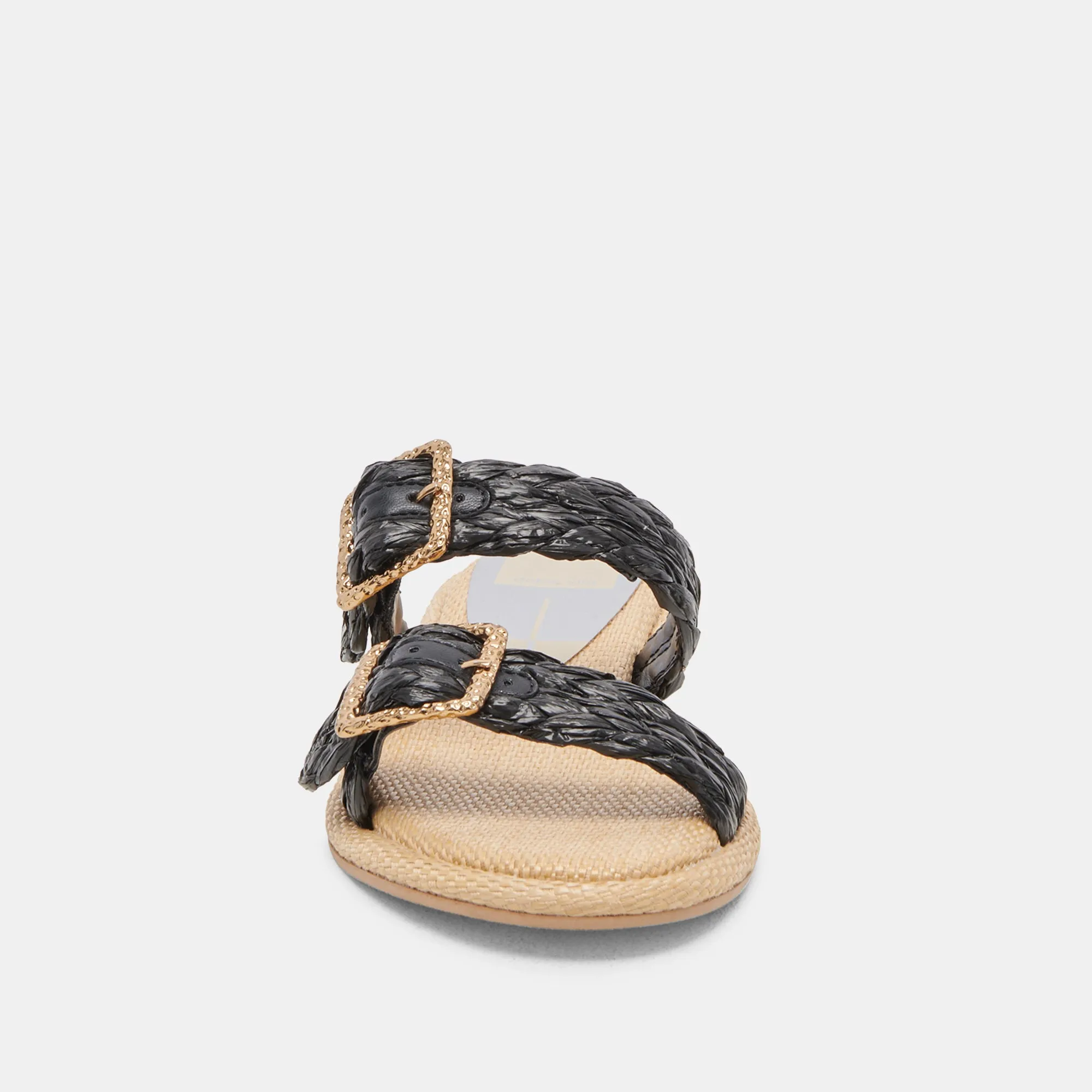 ALAINA SANDALES ONYX RAFFIA