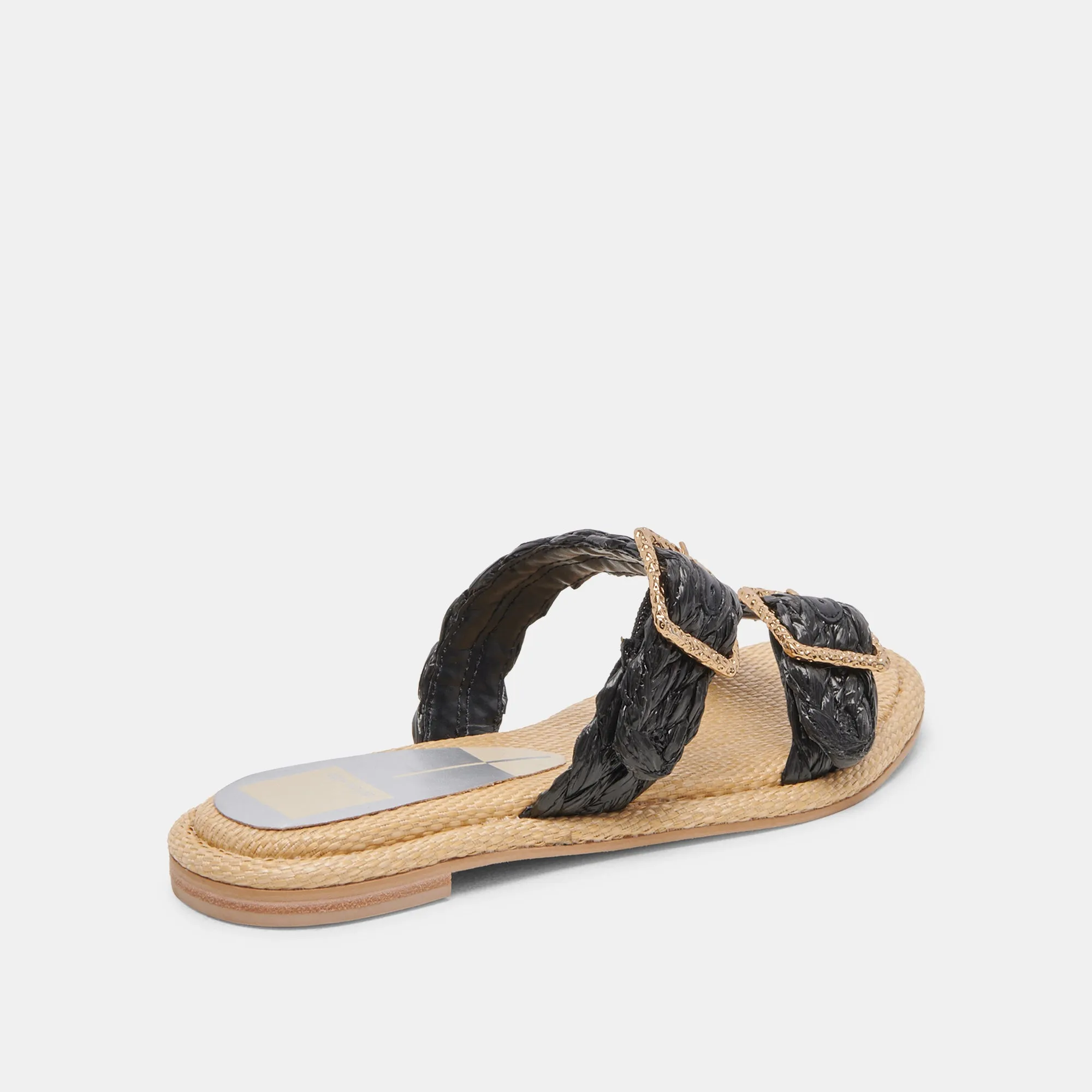 ALAINA SANDALES ONYX RAFFIA