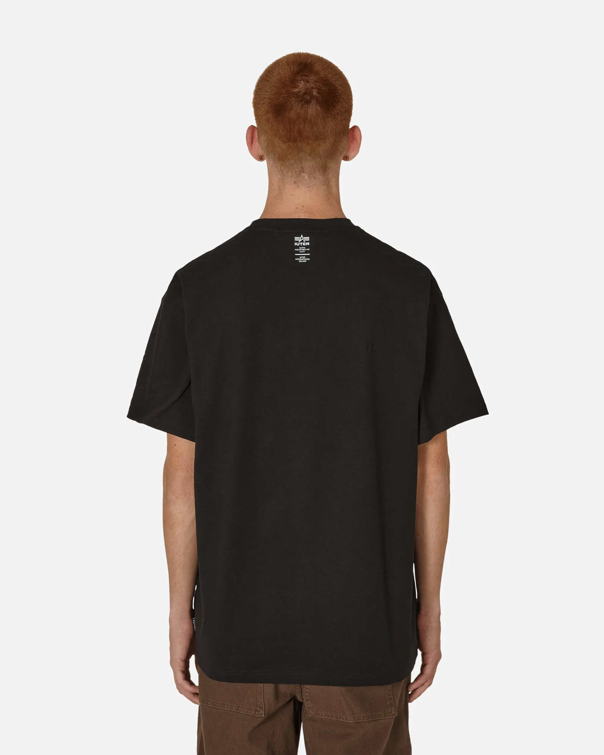 T-shirt Mat Alpha Industries Noir