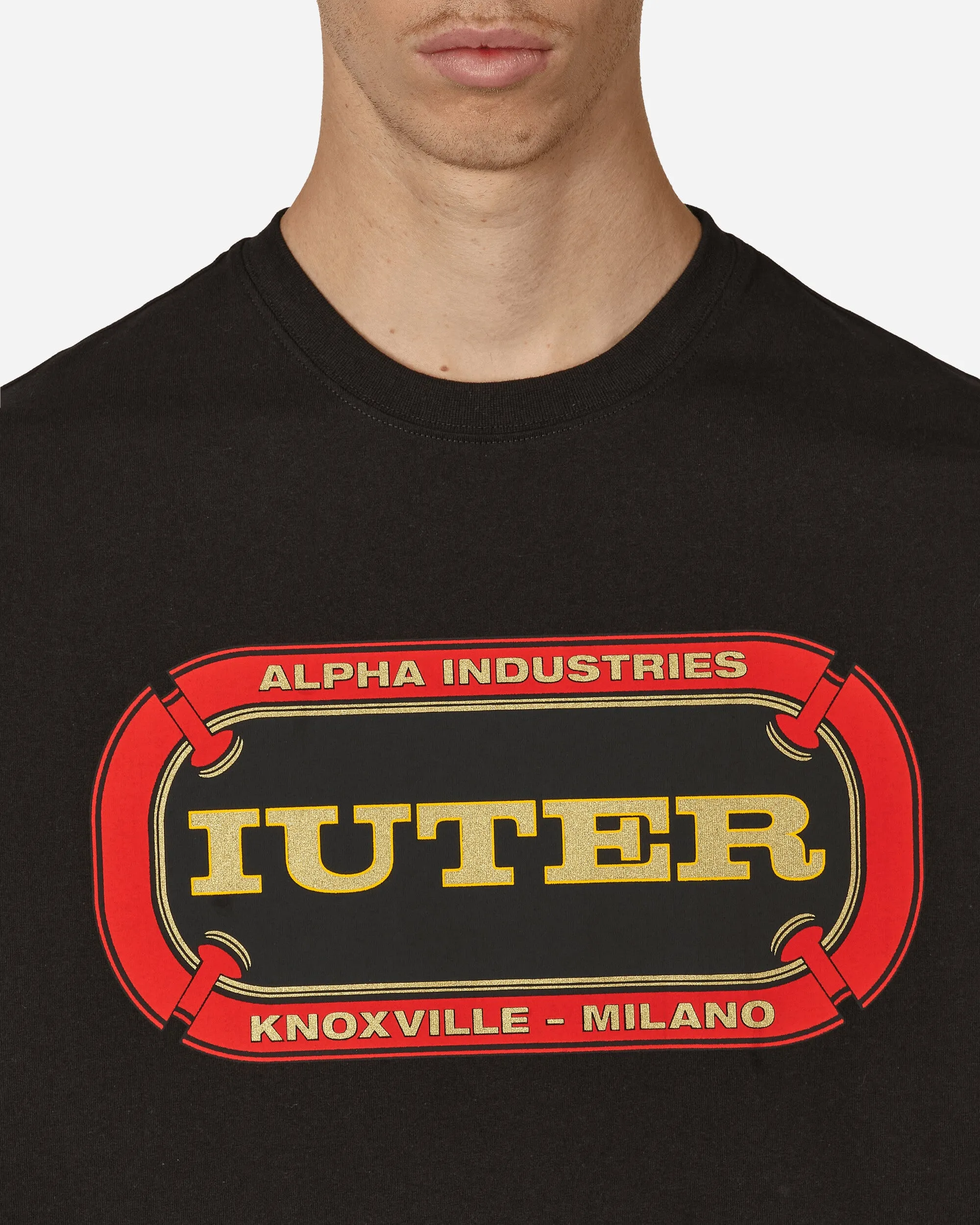 T-shirt Mat Alpha Industries Noir