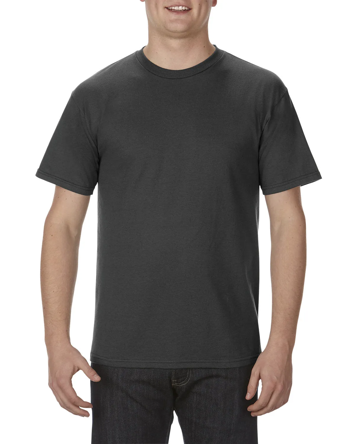 Alstyle AL1701 T-shirt pour adulte en coton peigné 100% doux, 5.5 oz