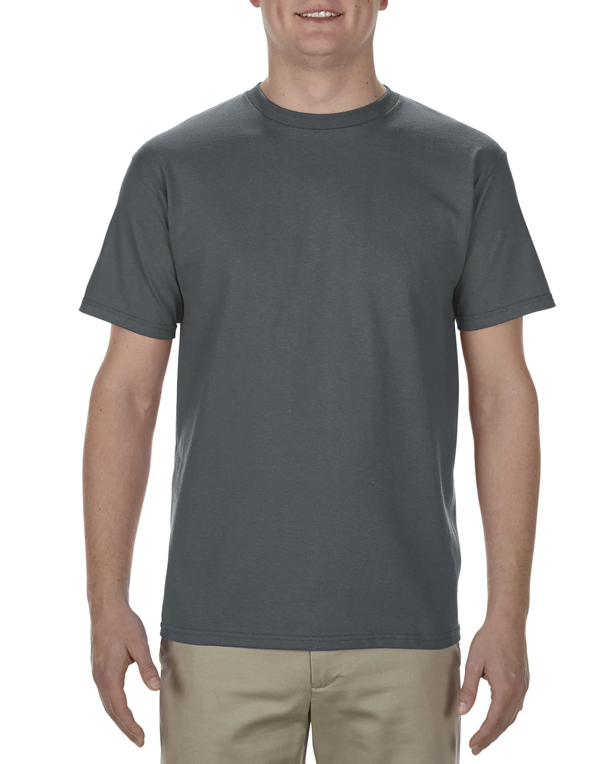 Alstyle AL1701 T-shirt pour adulte en coton peigné 100% doux, 5.5 oz