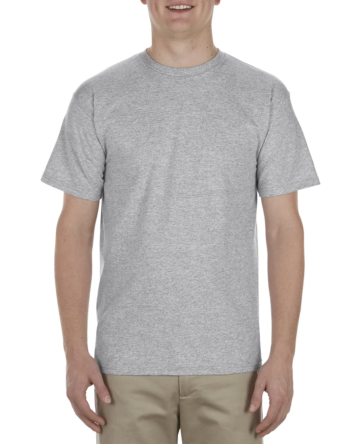 Alstyle AL1701 T-shirt pour adulte en coton peigné 100% doux, 5.5 oz