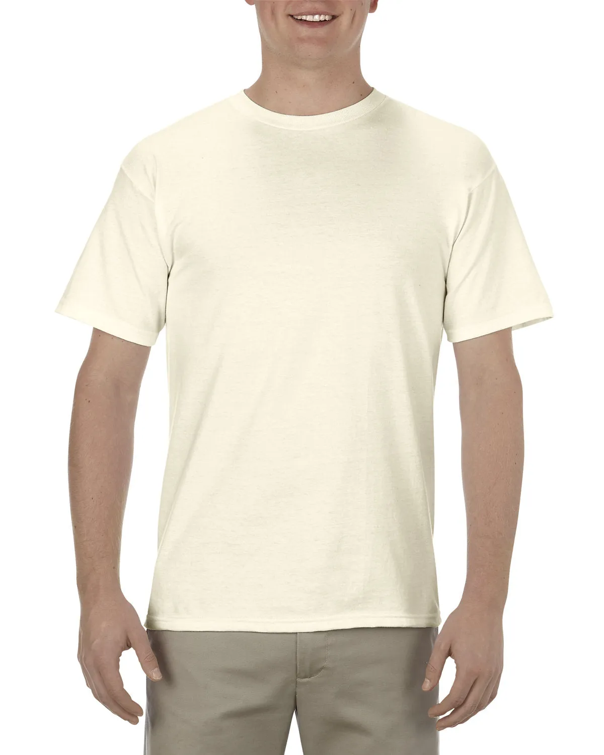 Alstyle AL1701 T-shirt pour adulte en coton peigné 100% doux, 5.5 oz