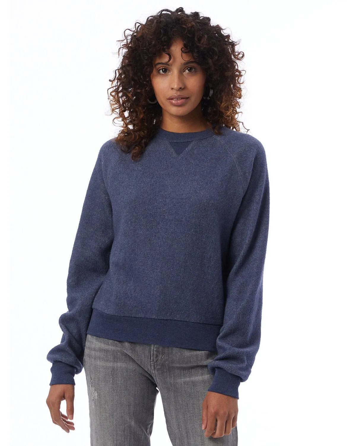Alternative 43130RT Sweat-shirt Éco-Teddy Baby Champ pour Femmes