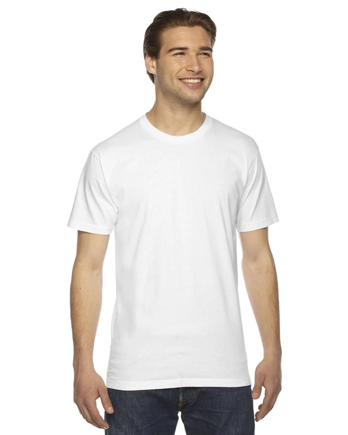 T-shirt unisexe à manches courtes en fine jersey American Apparel 2001W