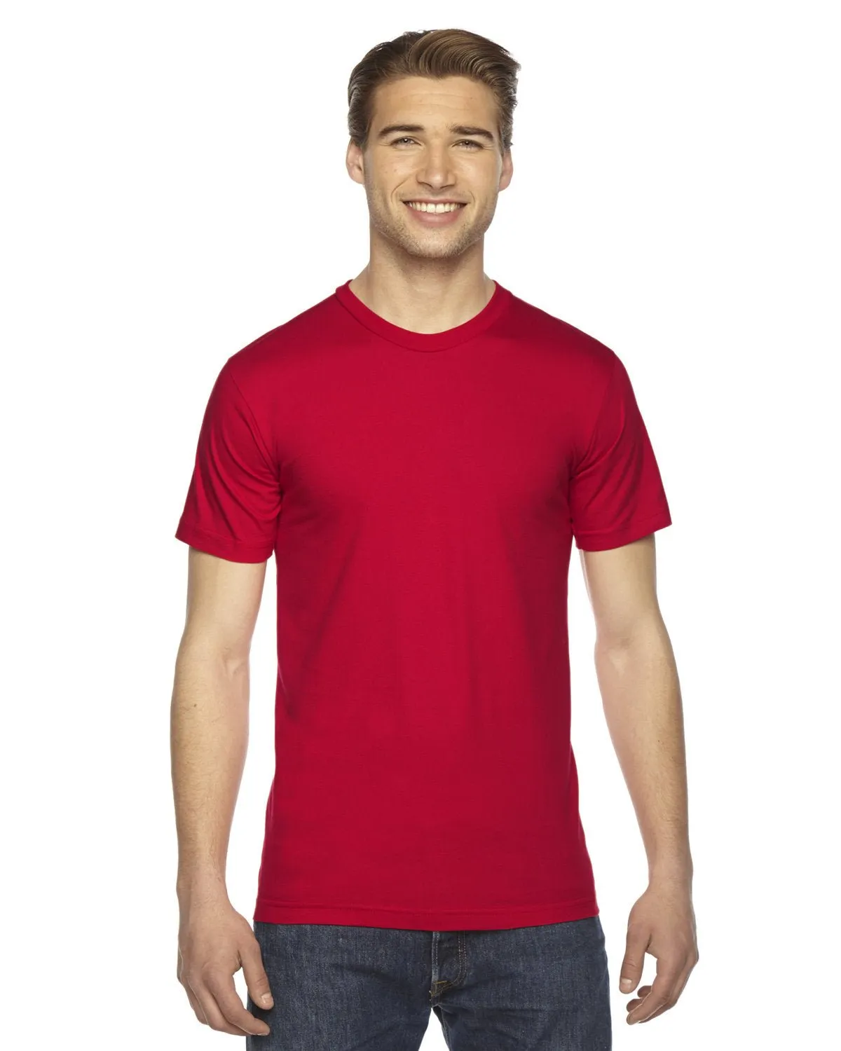 T-shirt unisexe à manches courtes en fine jersey American Apparel 2001W