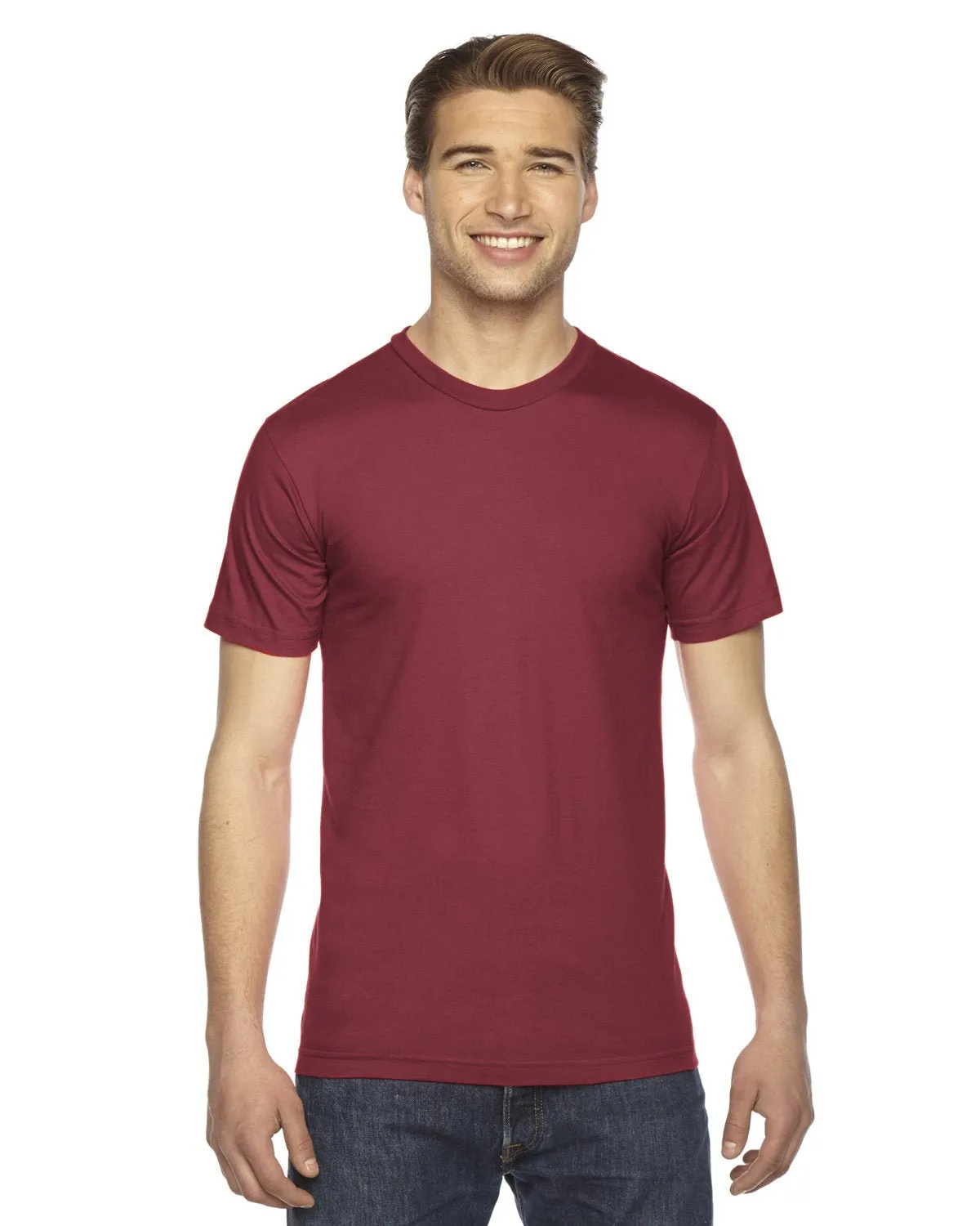 T-shirt unisexe à manches courtes en fine jersey American Apparel 2001W