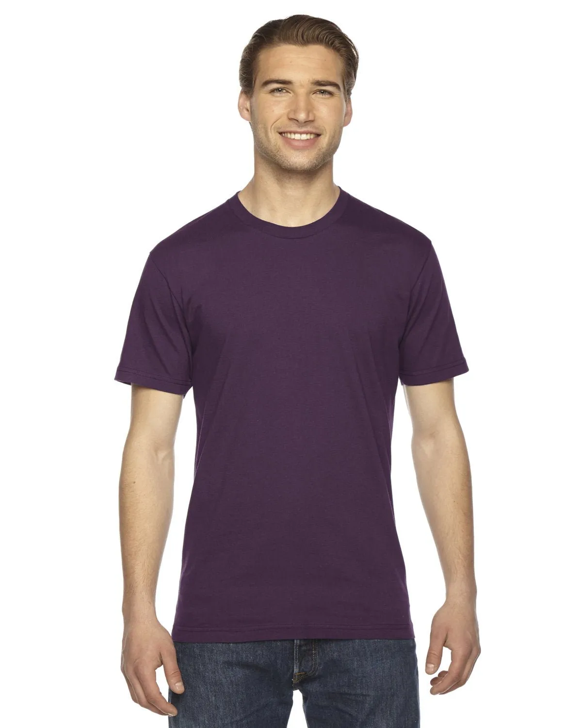 T-shirt unisexe à manches courtes en fine jersey American Apparel 2001W
