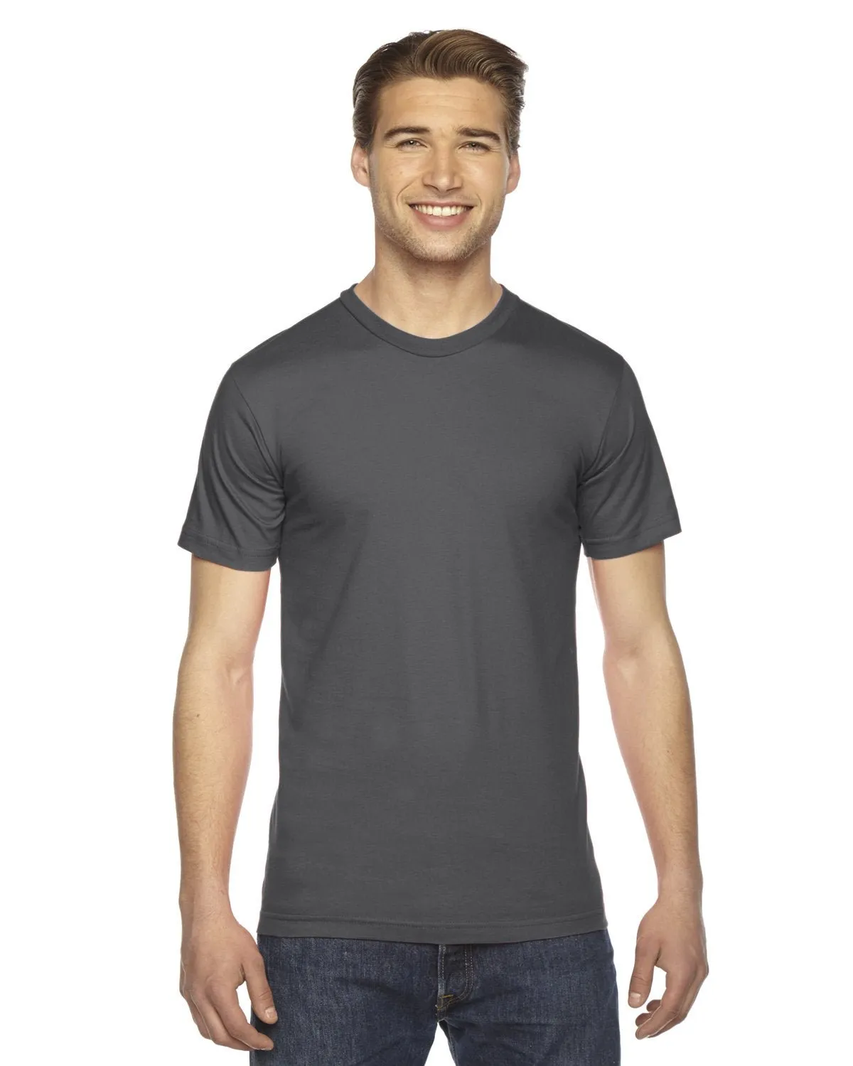 T-shirt unisexe à manches courtes en fine jersey American Apparel 2001W