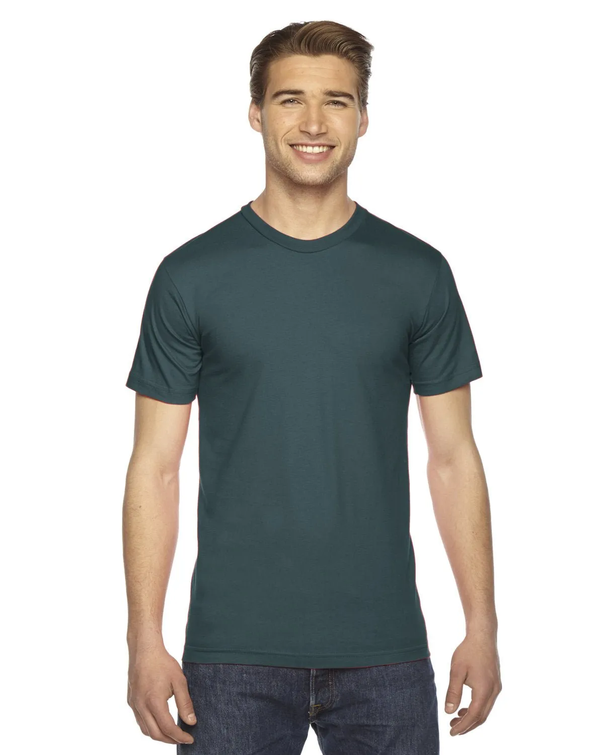 T-shirt unisexe à manches courtes en fine jersey American Apparel 2001W