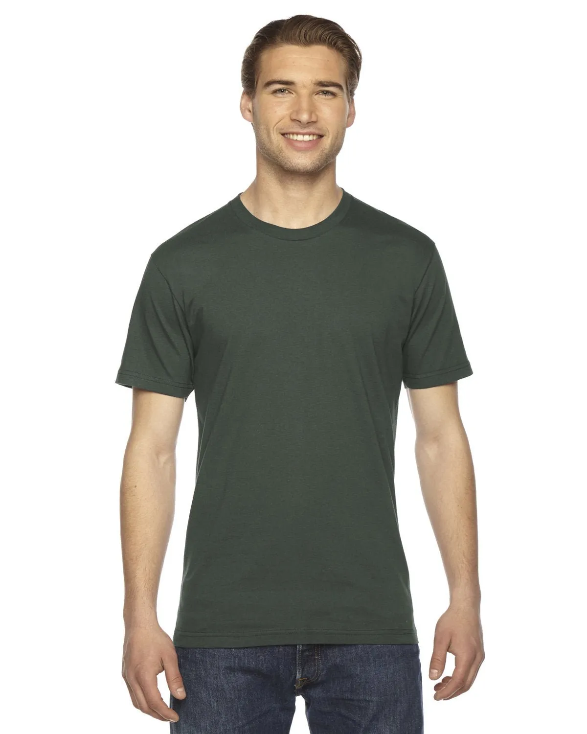 T-shirt unisexe à manches courtes en fine jersey American Apparel 2001W