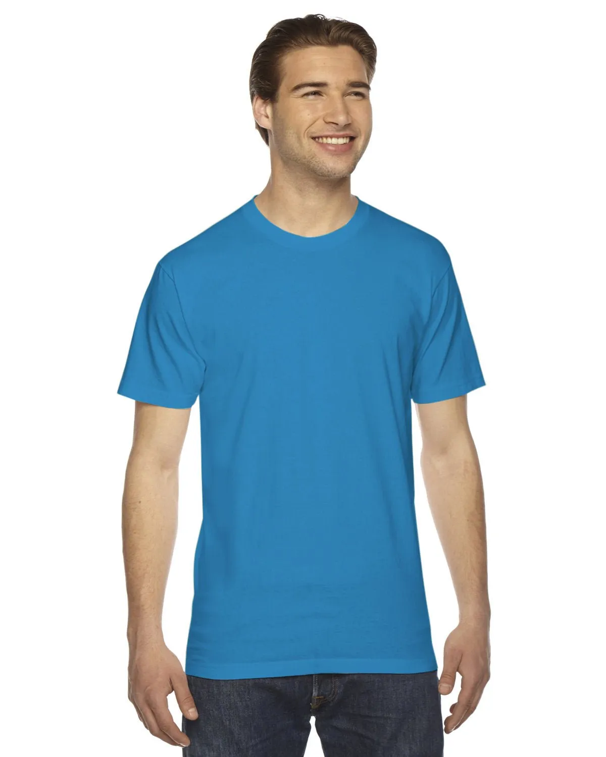 T-shirt unisexe à manches courtes en fine jersey American Apparel 2001W