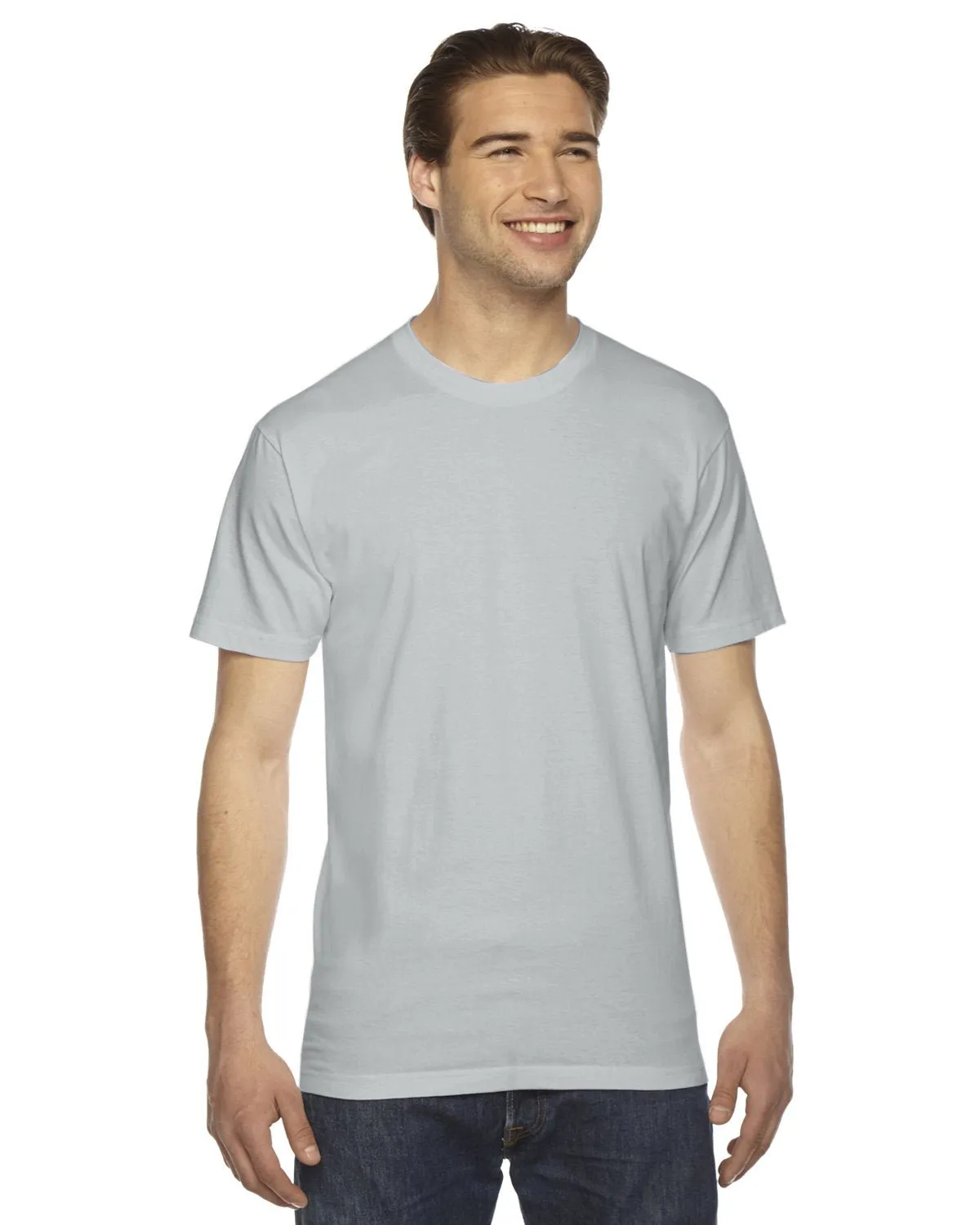 T-shirt unisexe à manches courtes en fine jersey American Apparel 2001W