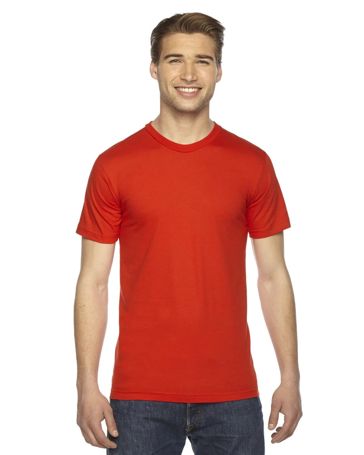 T-shirt unisexe à manches courtes en fine jersey American Apparel 2001W