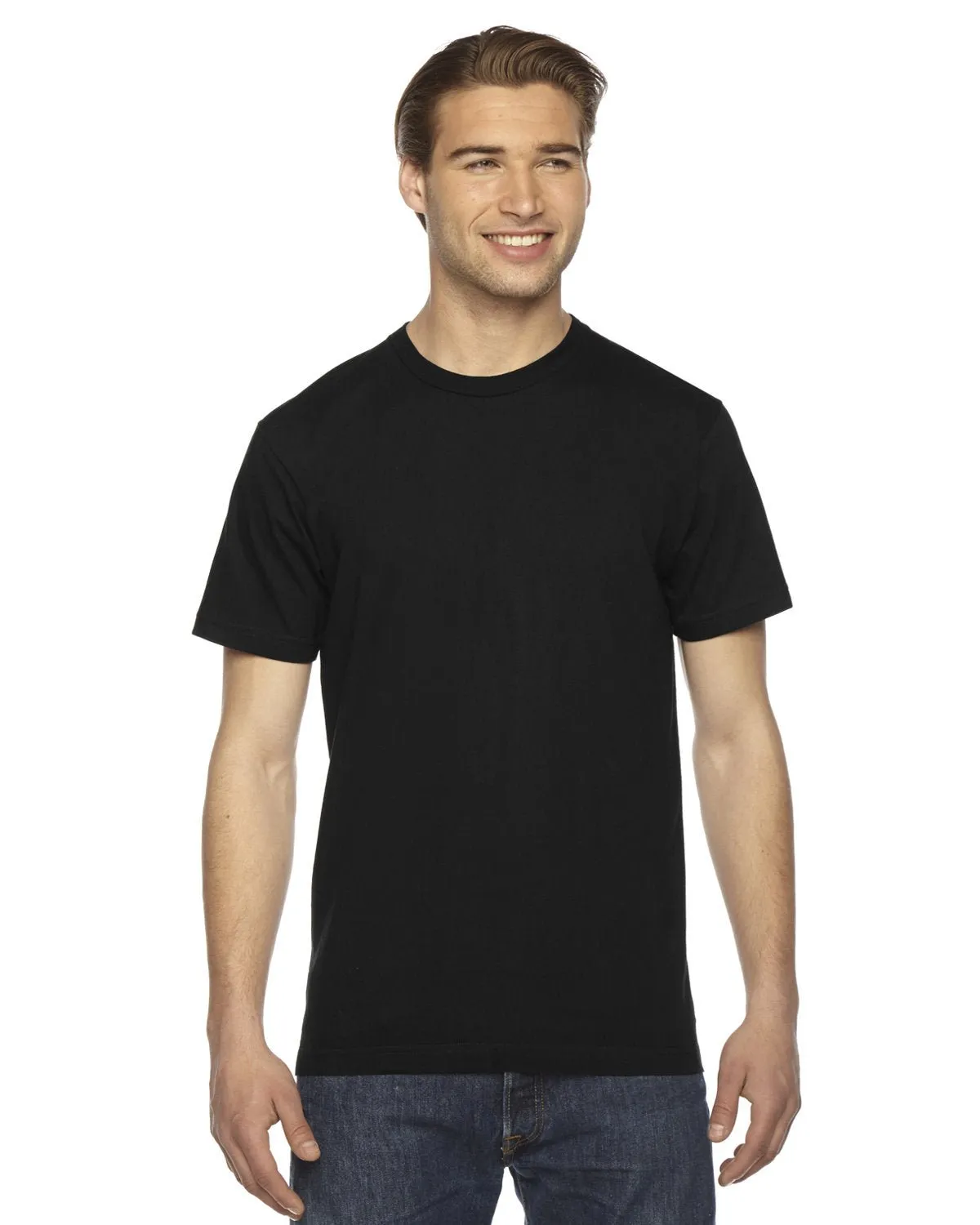 T-shirt unisexe à manches courtes en fine jersey American Apparel 2001W