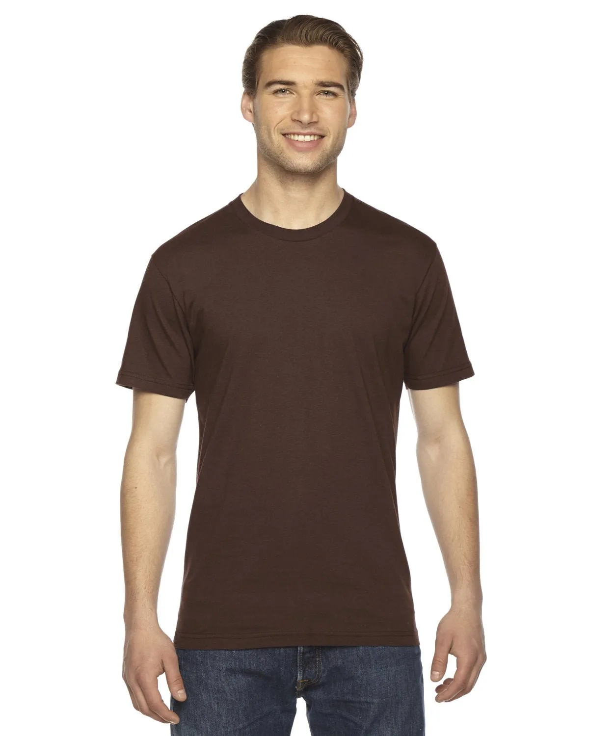 T-shirt unisexe à manches courtes en fine jersey American Apparel 2001W
