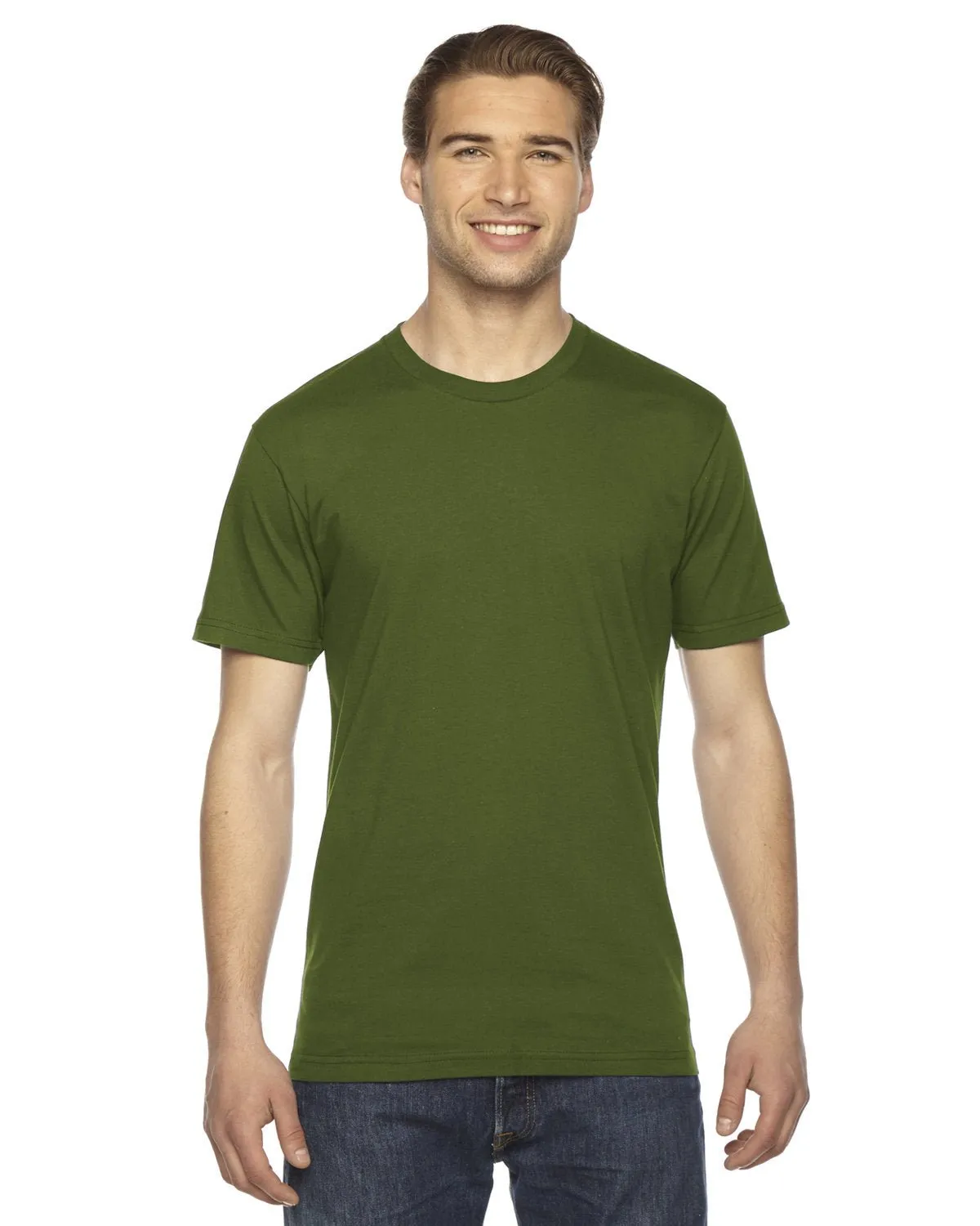 T-shirt unisexe à manches courtes en fine jersey American Apparel 2001W