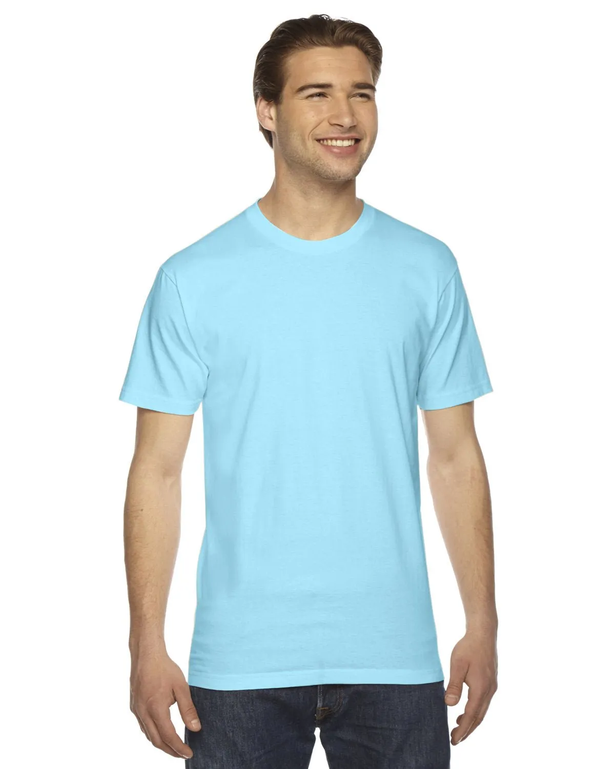 T-shirt unisexe à manches courtes en fine jersey American Apparel 2001W