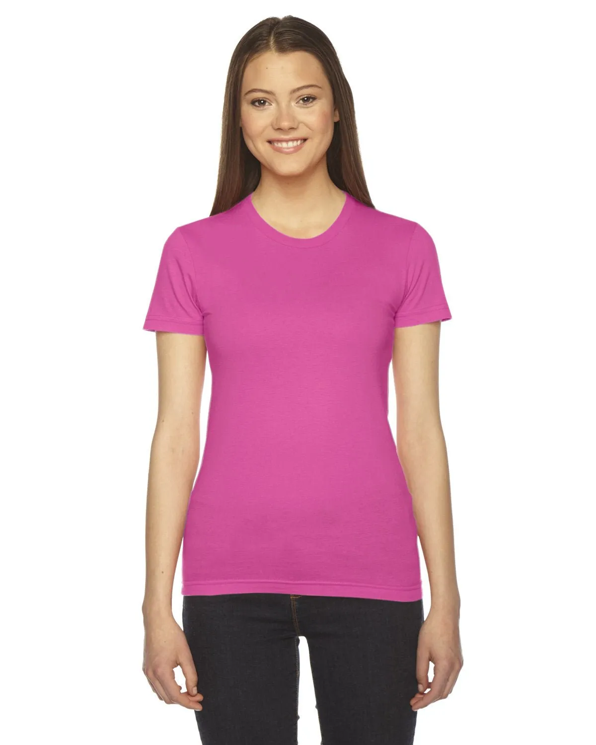 American Apparel 2102W T-shirt à manches courtes en fine jersey pour femmes
