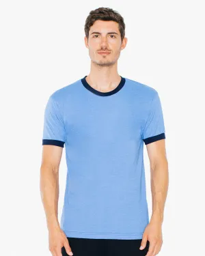 American Apparel BB410W T-shirt à manches courtes unisexe en poly-coton avec bordure contrastée