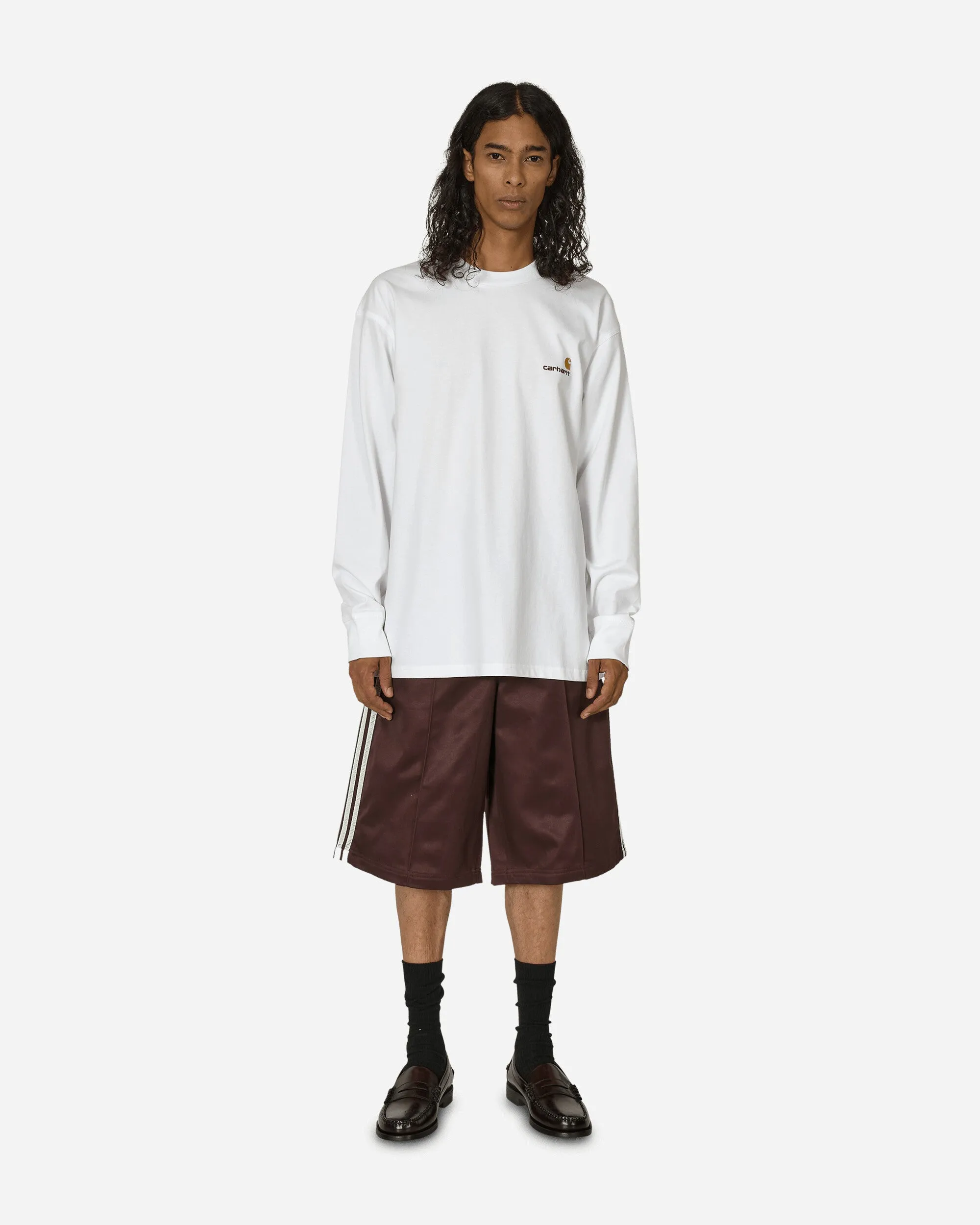 T-shirt manches longues American Script Blanc