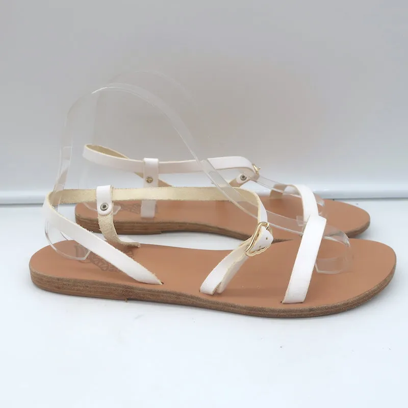 Sandales Niove à lanières Ancient Greek Sandals en cuir blanc taille 40