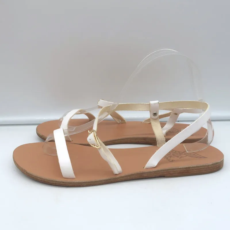 Sandales Niove à lanières Ancient Greek Sandals en cuir blanc taille 40